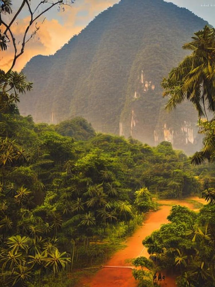 Cat Ba National Park 2 Vietnam Vintage Poster