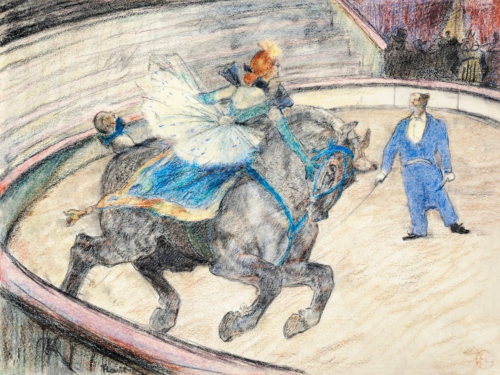 At The Circus Work In The Ring (1899), Henri de Toulouse-Lautrec