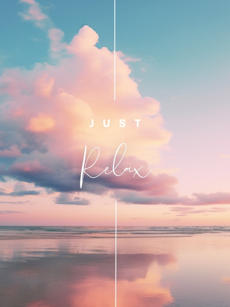 Just Relax Beach Reflection