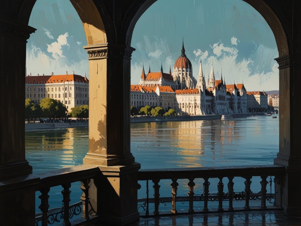 Budapest Cityscape art