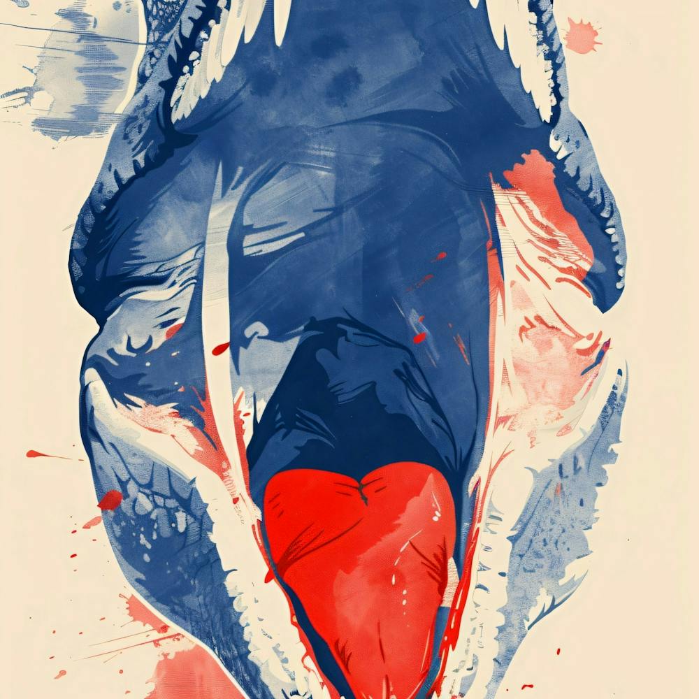 Mouth and Heart Of A T-Rex