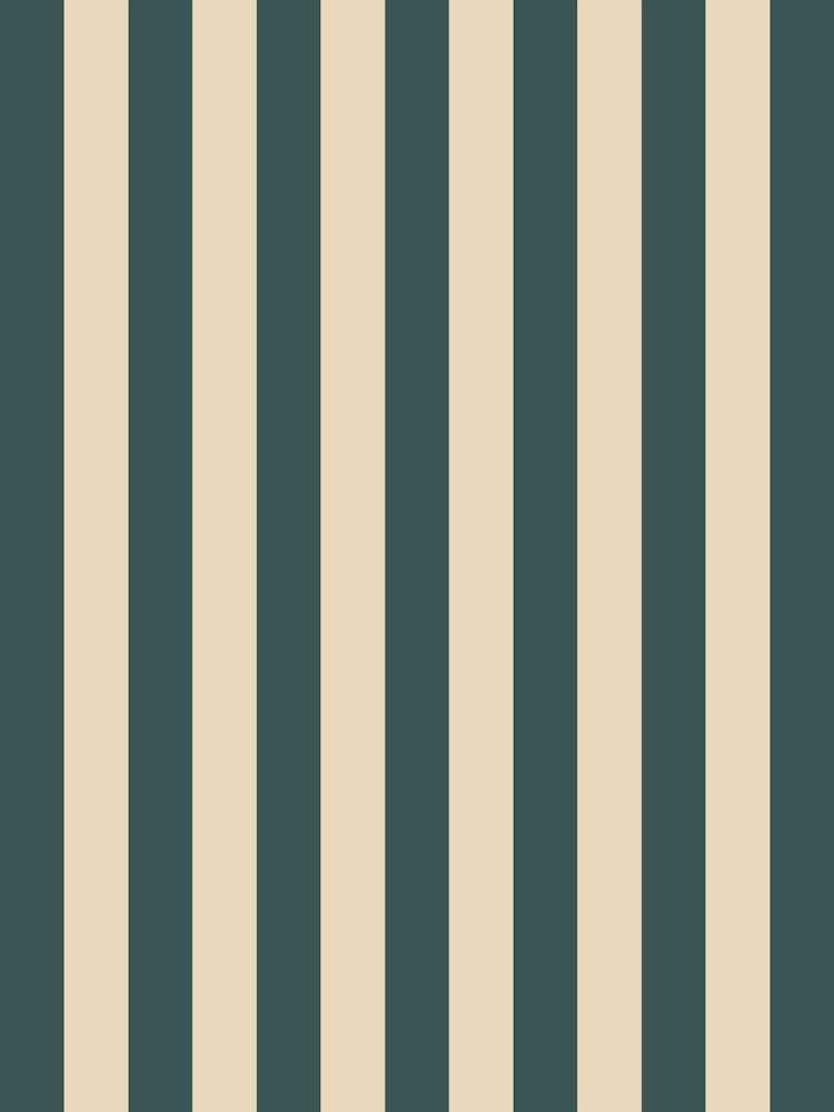 Green And Cream Vertical Stripes