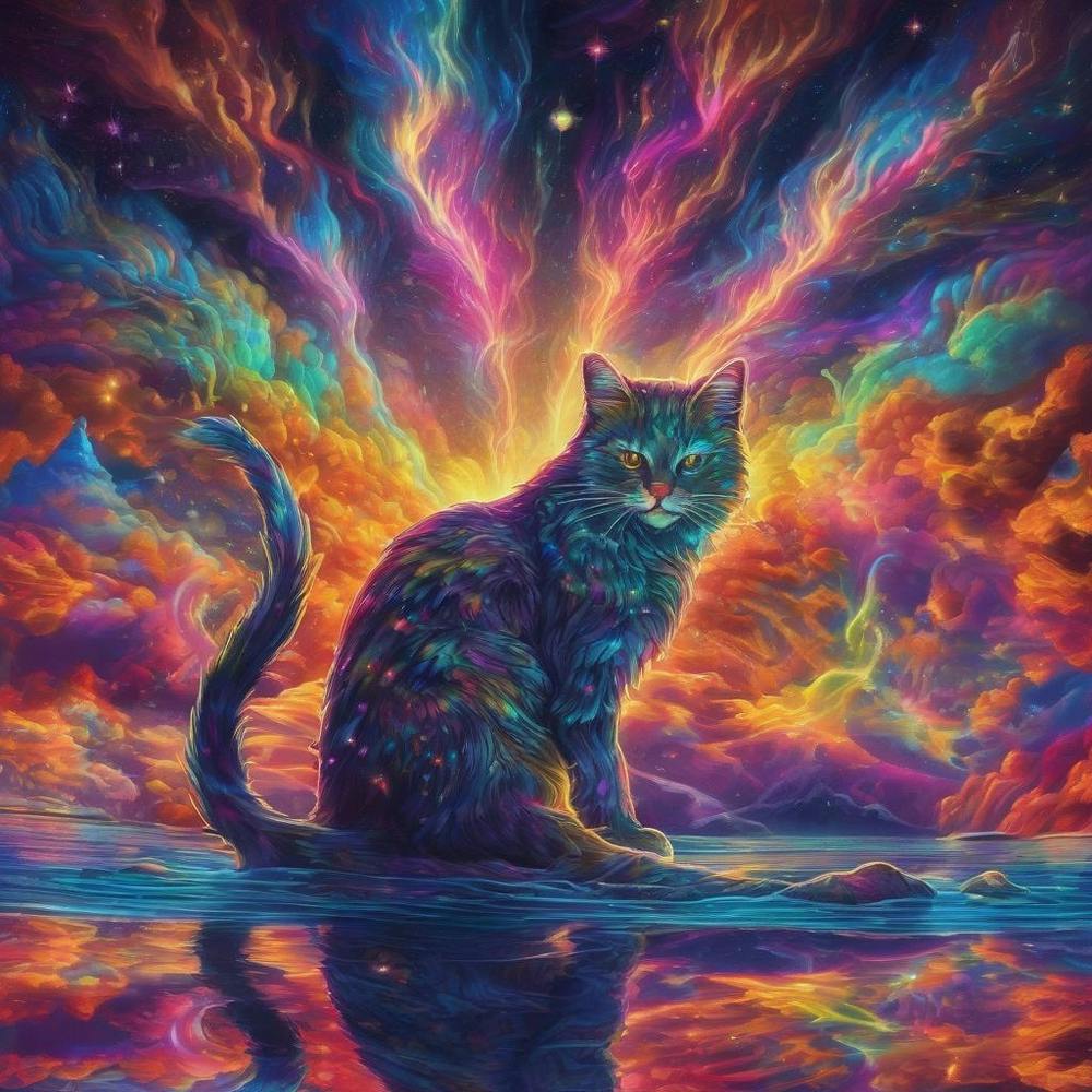 Katze im Weltraum