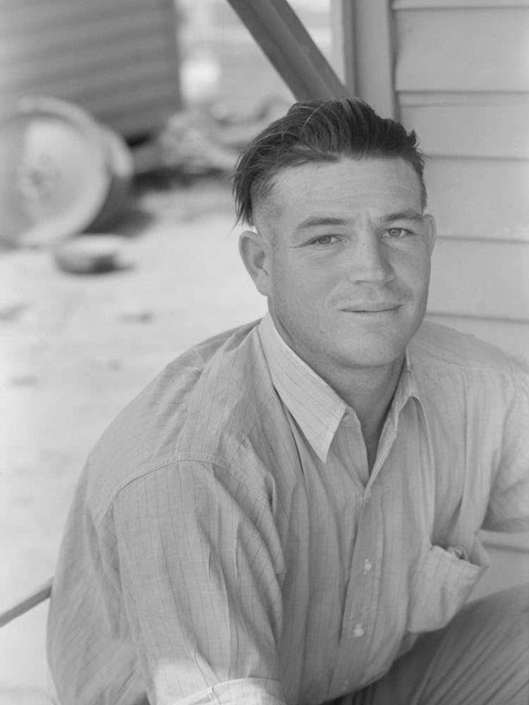 Untitled Photo, Possibly Related To Migratory Laborer Cleaning His Hat At The Agua Fria Migratory Labor Camp