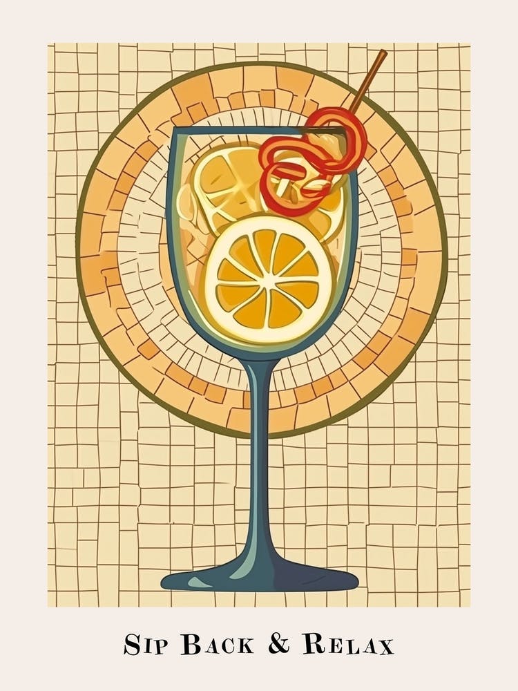 Sip Back & Relax Tile Poster 2