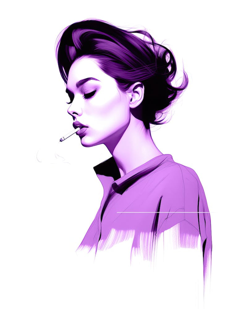 Girl Smoking A Cigarette