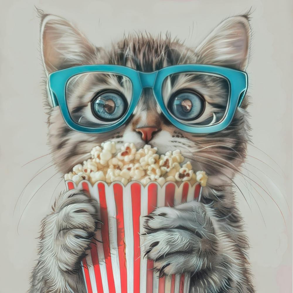 Cat In Glasses 10