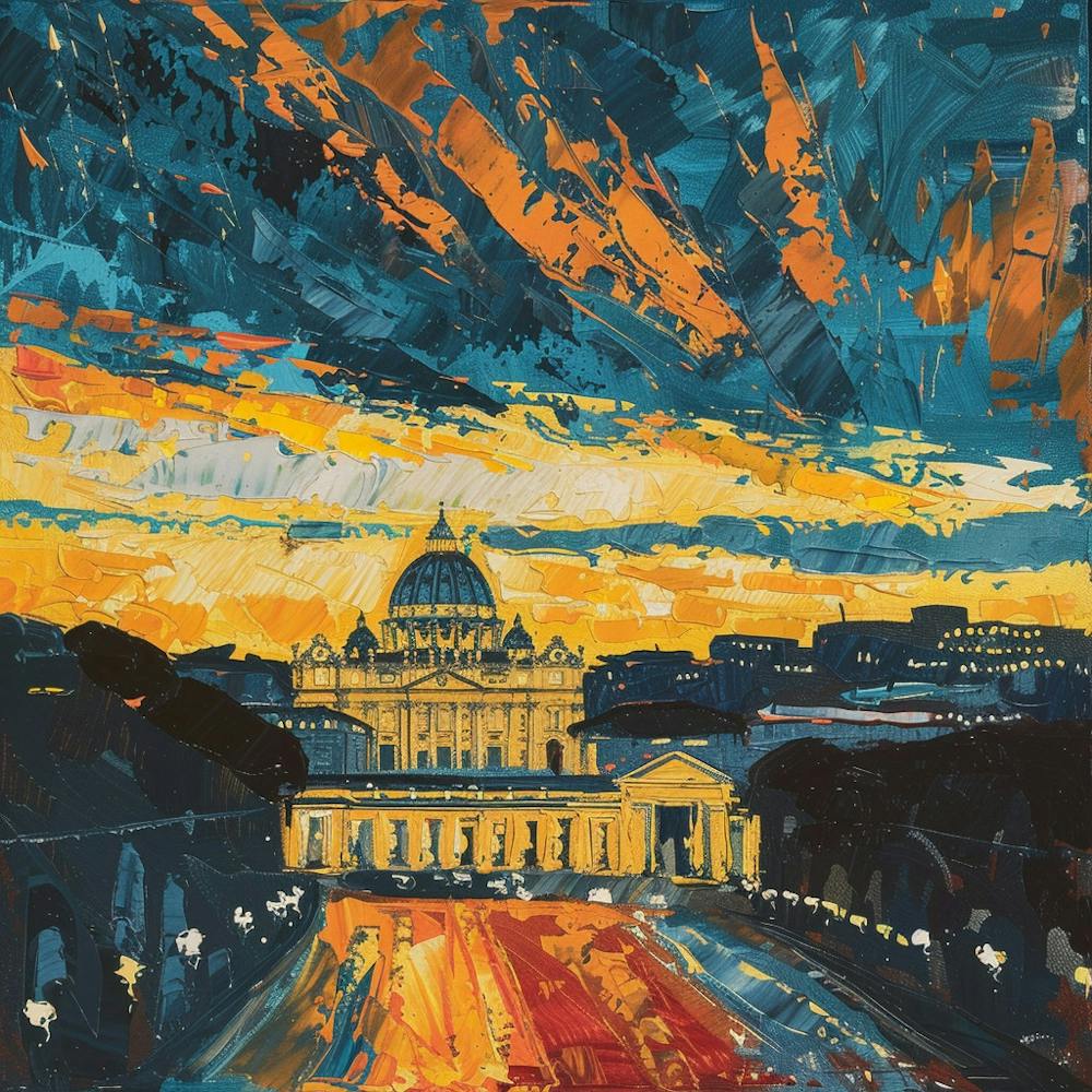 A Vatican City Oil Painting Illustration 1720445151 2