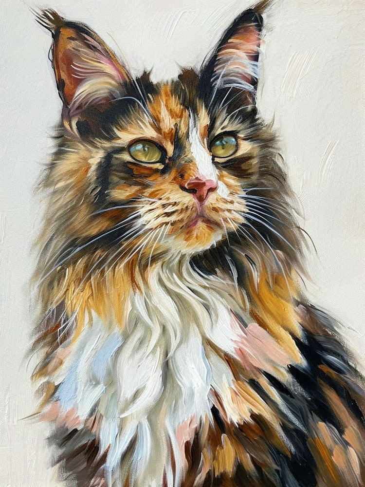 Maine Coon Painting 4