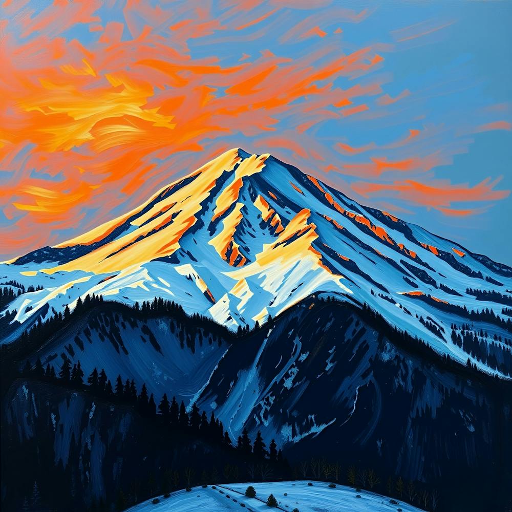 Sunset Over Mount Hood