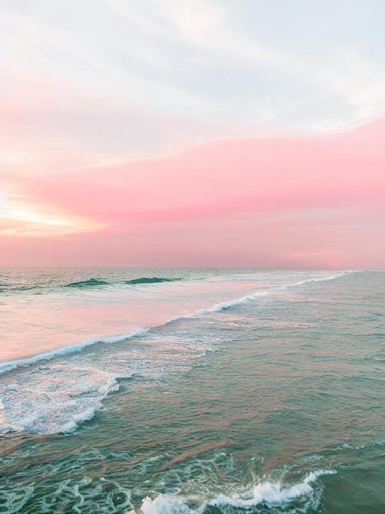 Gulfport Beach, Mississippi Pink Photography 1