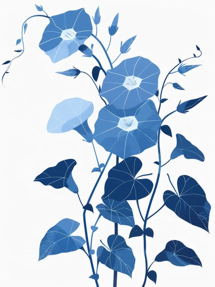 Blue Morning Glory 4