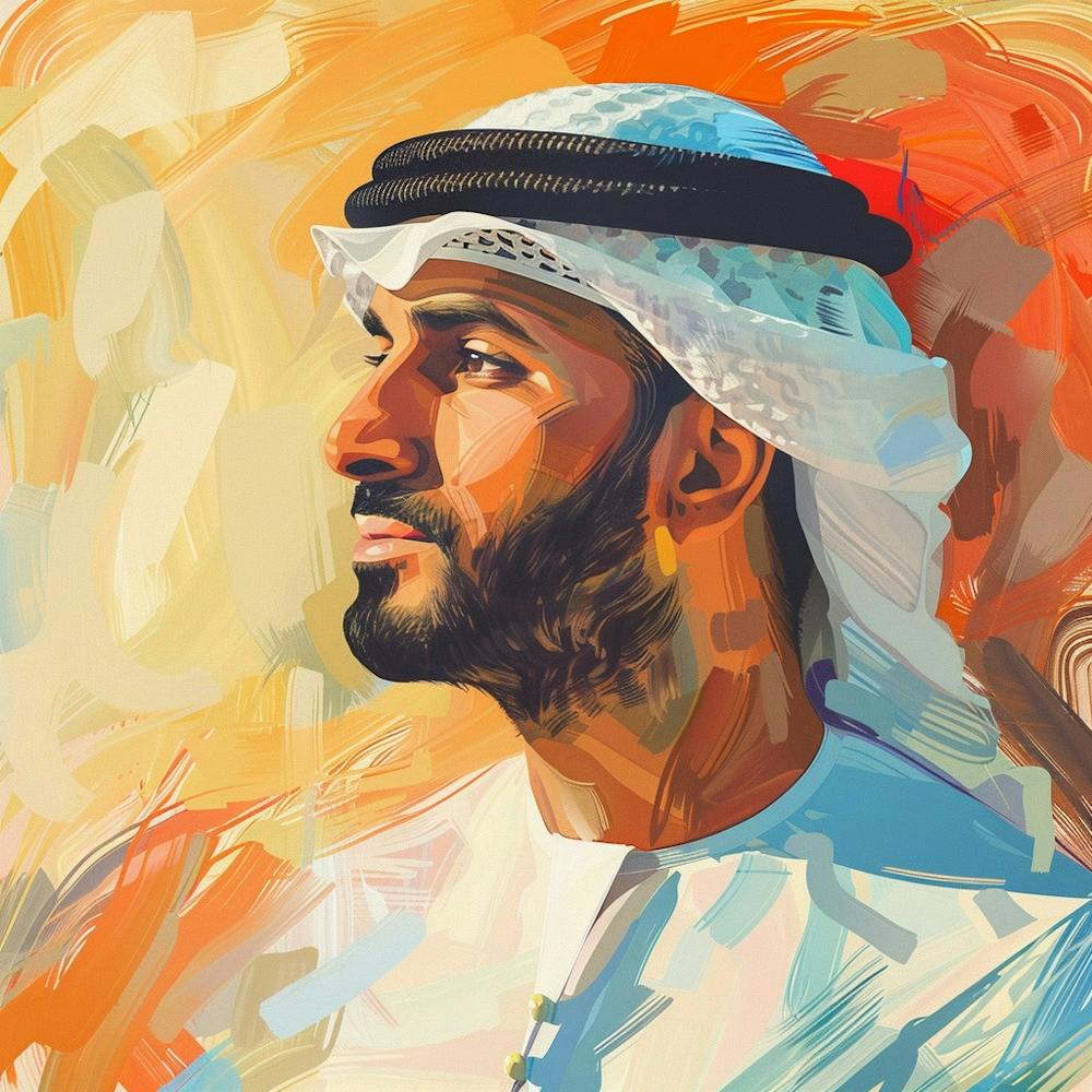 Portrait Of Arab Man