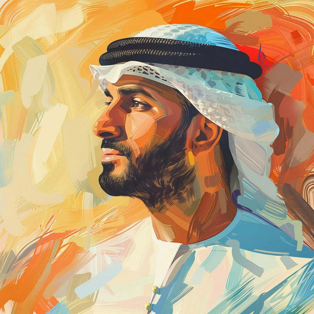 Portrait Of Arab Man