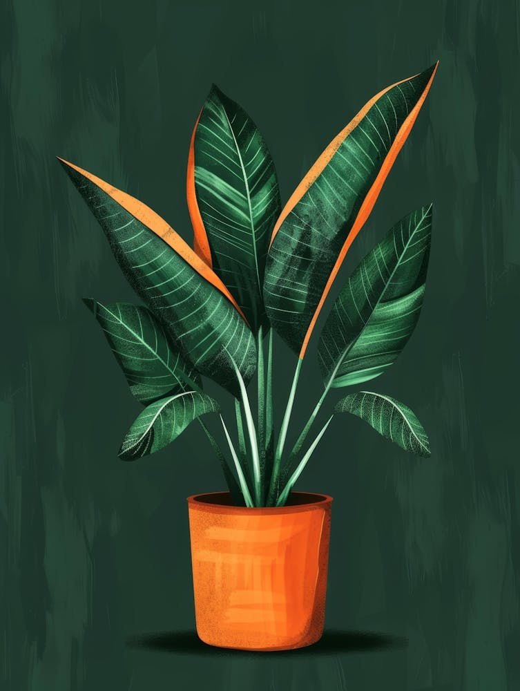 Green Plant In A Pot
