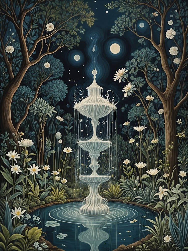 Enchanted Night Fountain