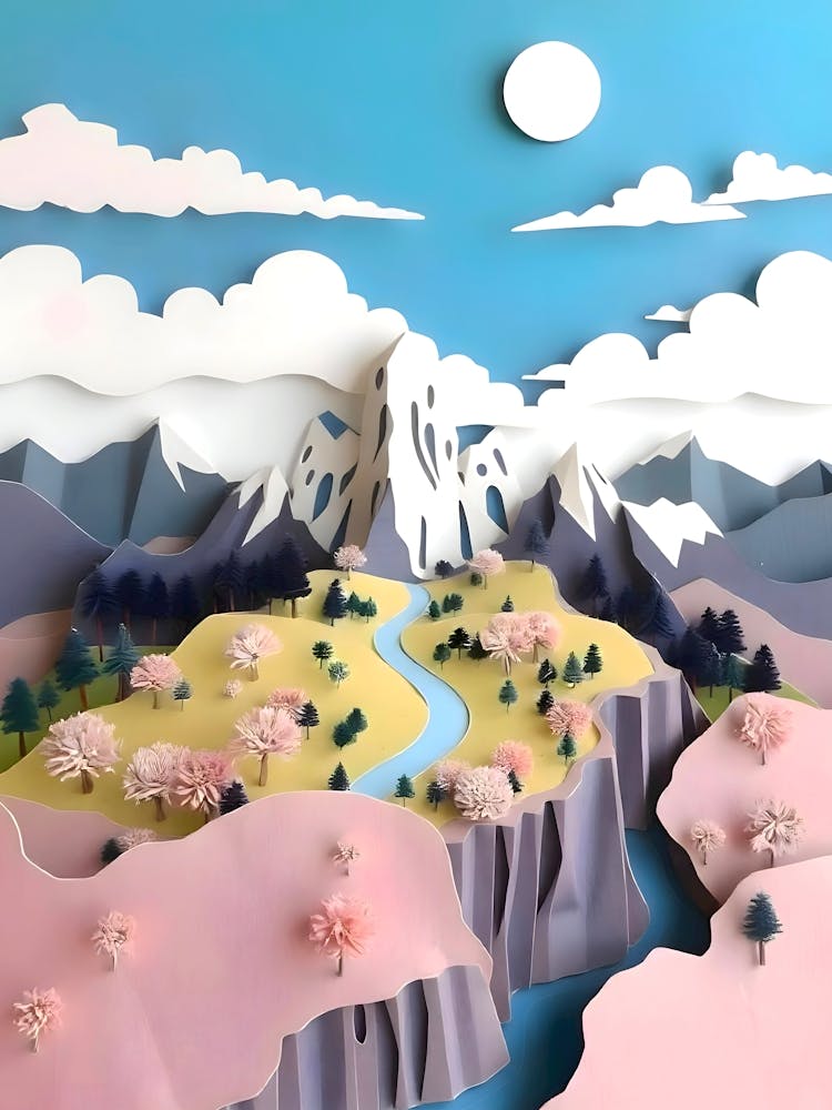 Assemblage Pastel Valley