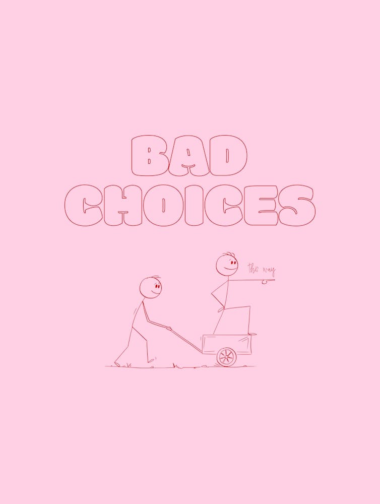 Bad Choices - Pink & Red