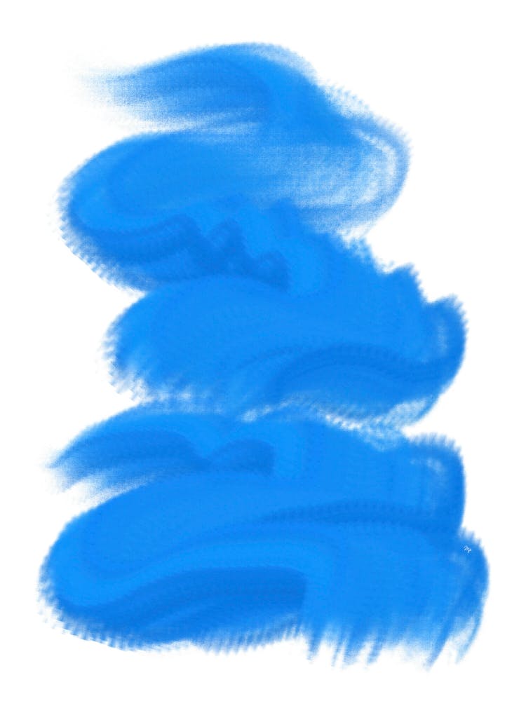 Blue Brushstrokes
