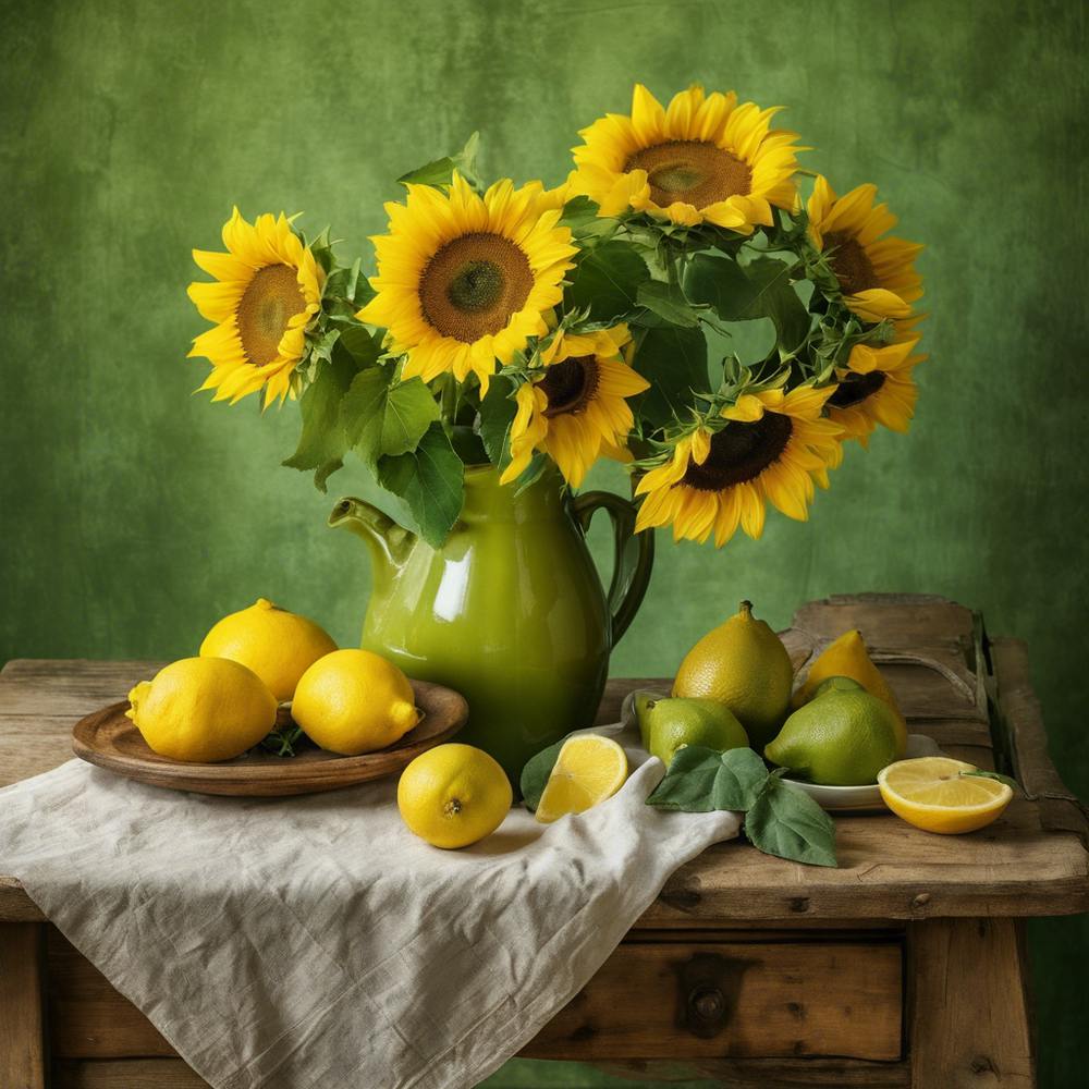 Sunflowers And Lemons