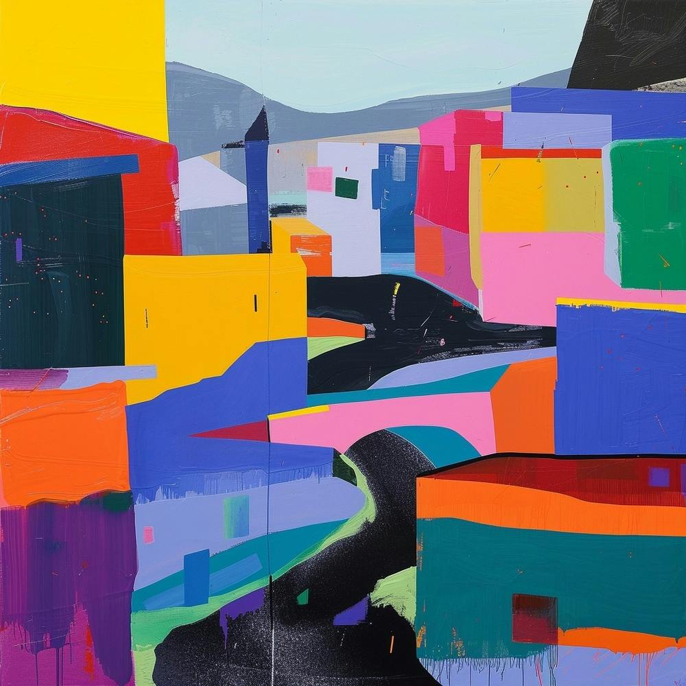 Abstract Travel Collection Reykjavik Iceland 3