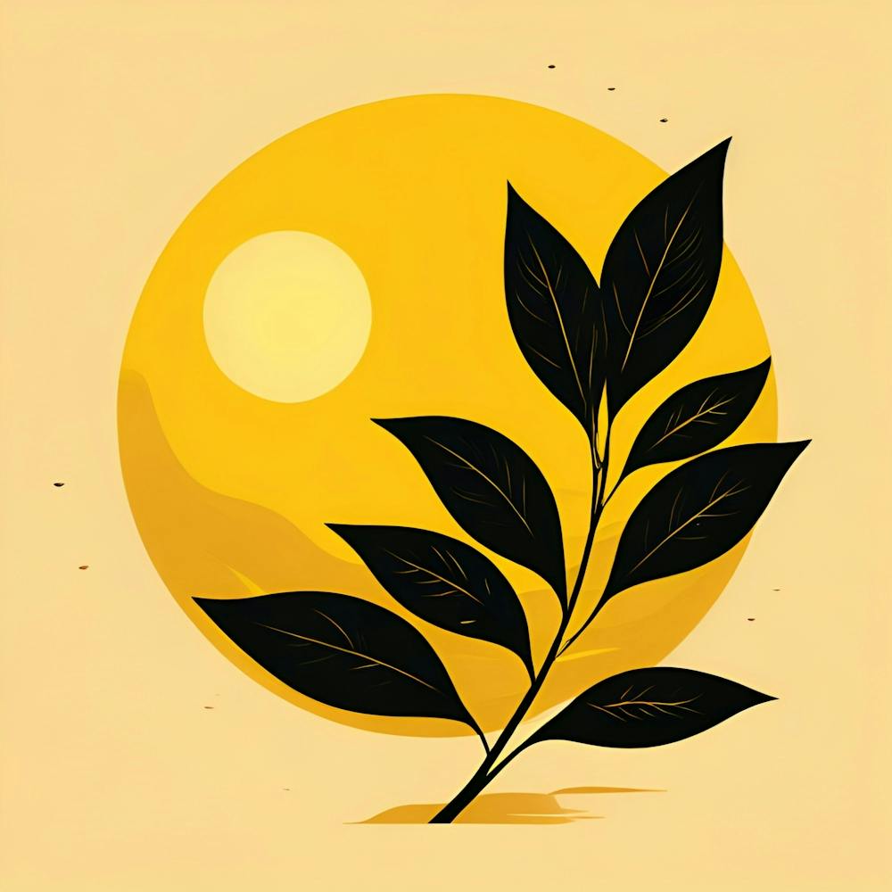 Sun And Leaf