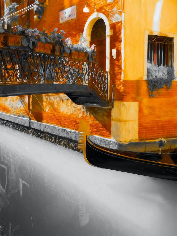 Quite Canal Of Venice