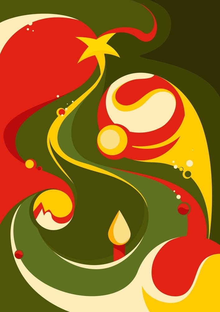 Abstract Christmas Tree