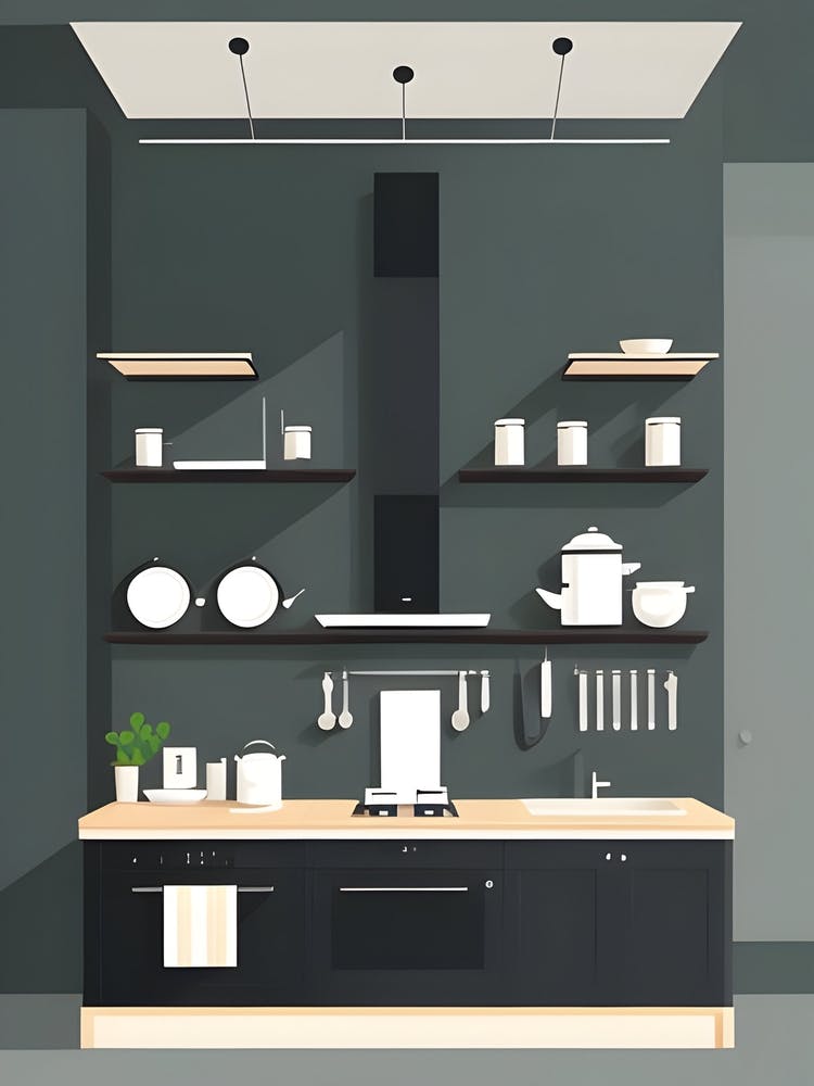 Kitchen Interior Art