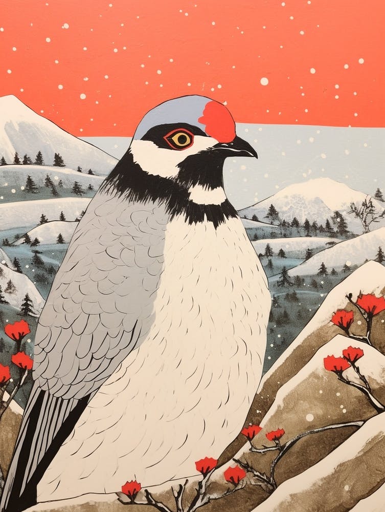 Vogelillustration Taube 4
