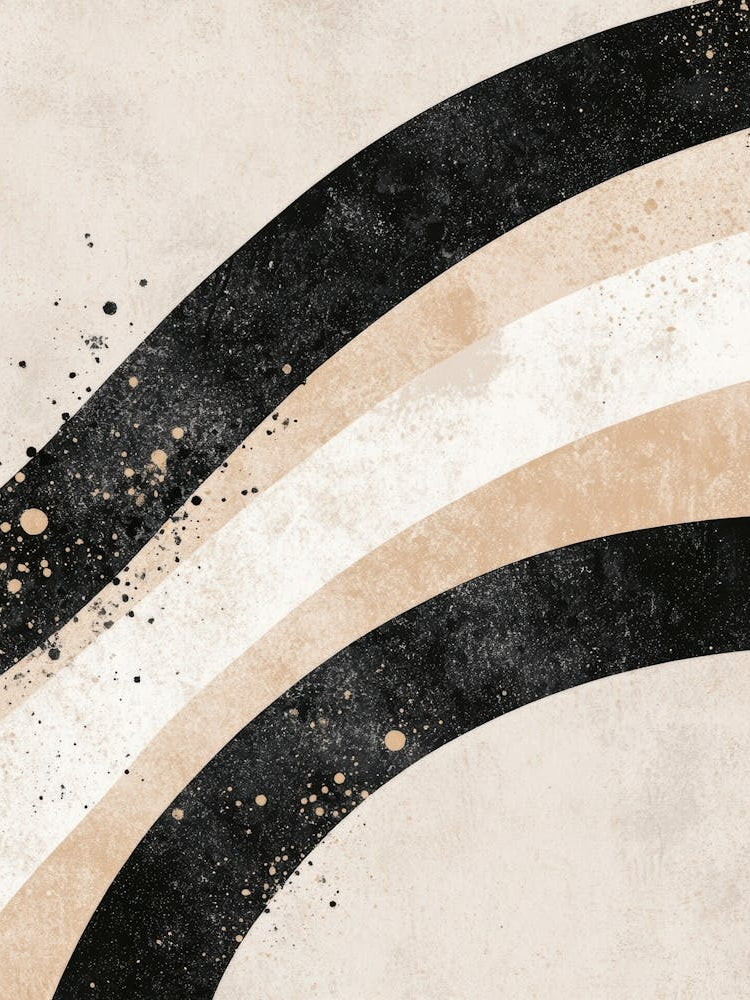 Abstract Black And White Painting 35