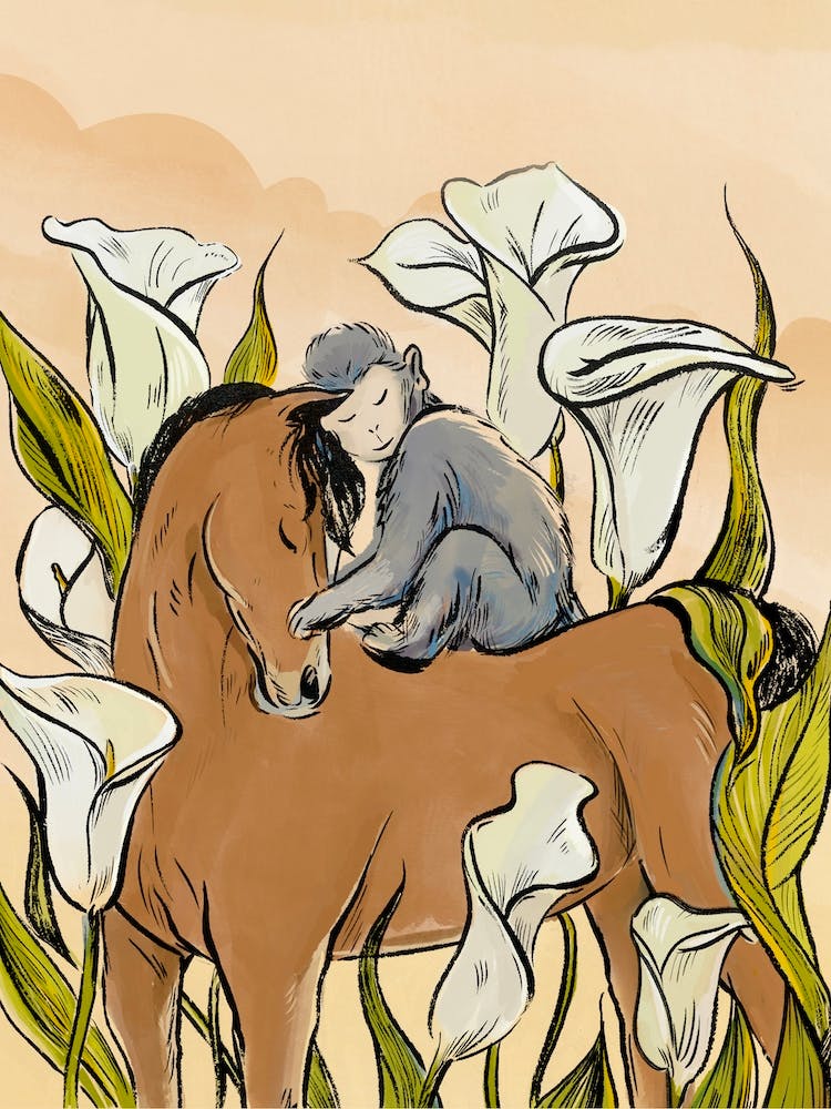 Horse And Monkey