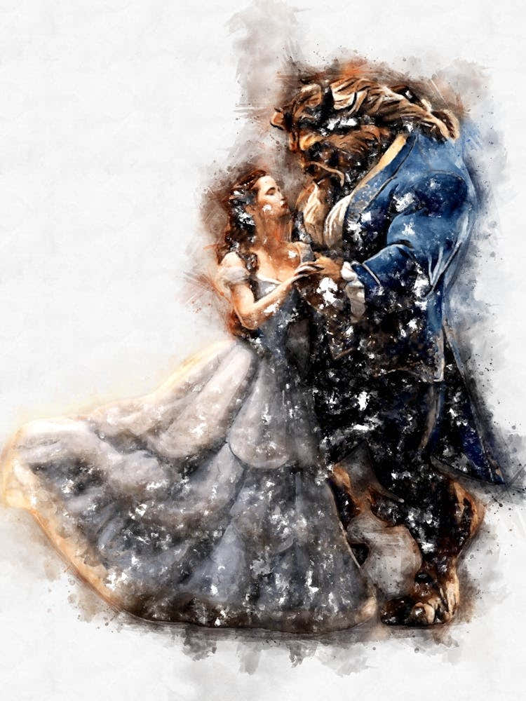 Beauty And The Beast Canvas Art