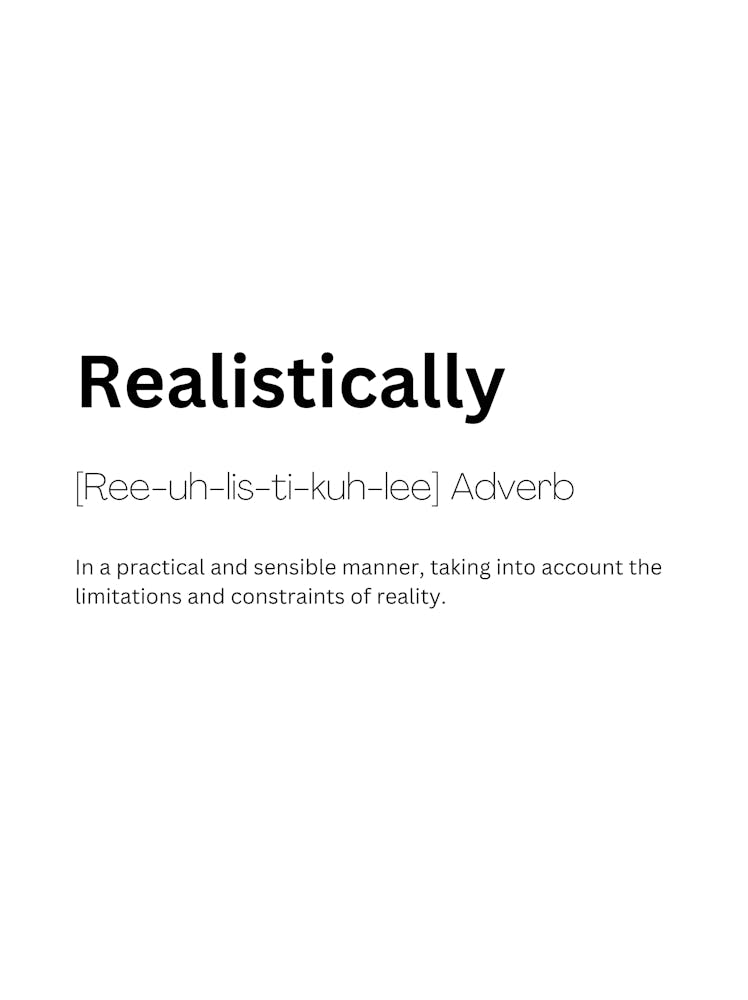 Realistisch Definition Bedeutung