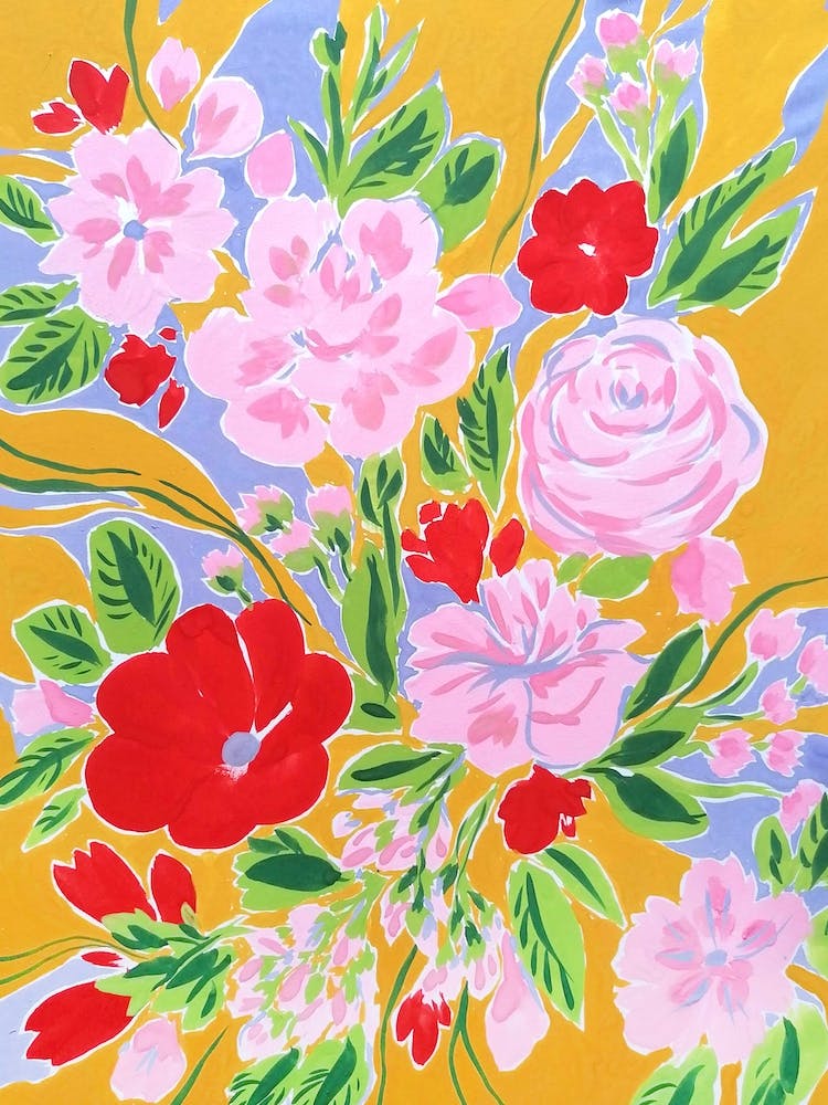 Autumnal Blooms Colourful