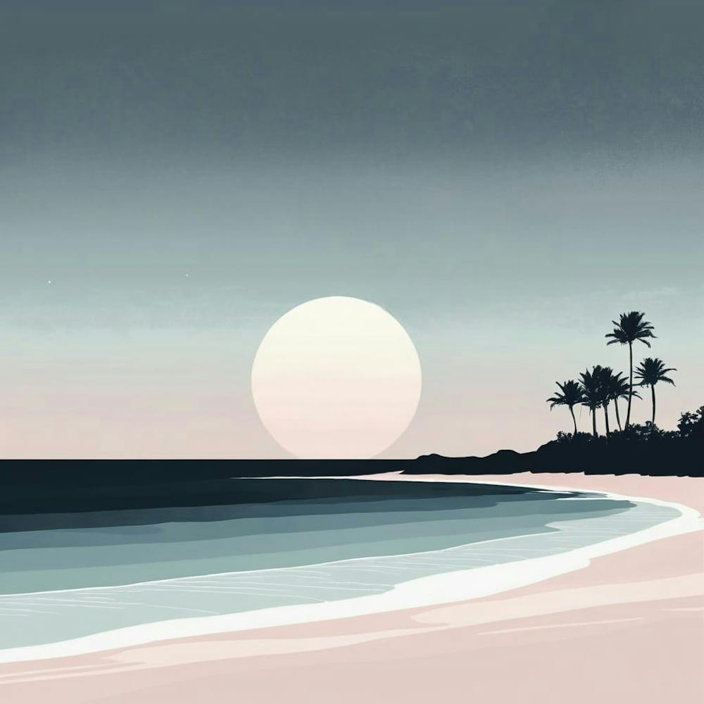 Sunset At The Beach 1