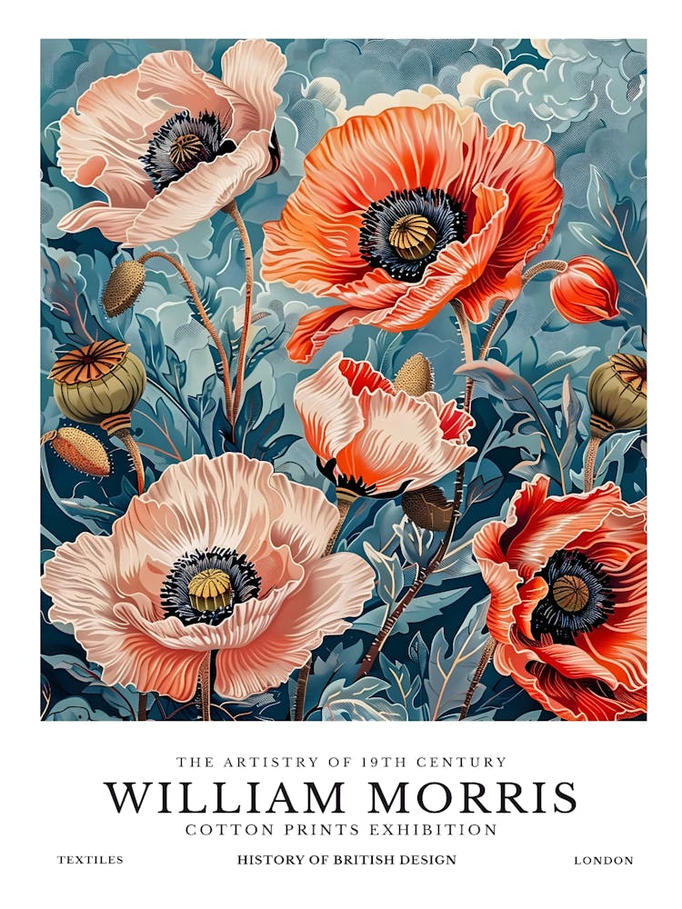 Poppies By William Morris 3