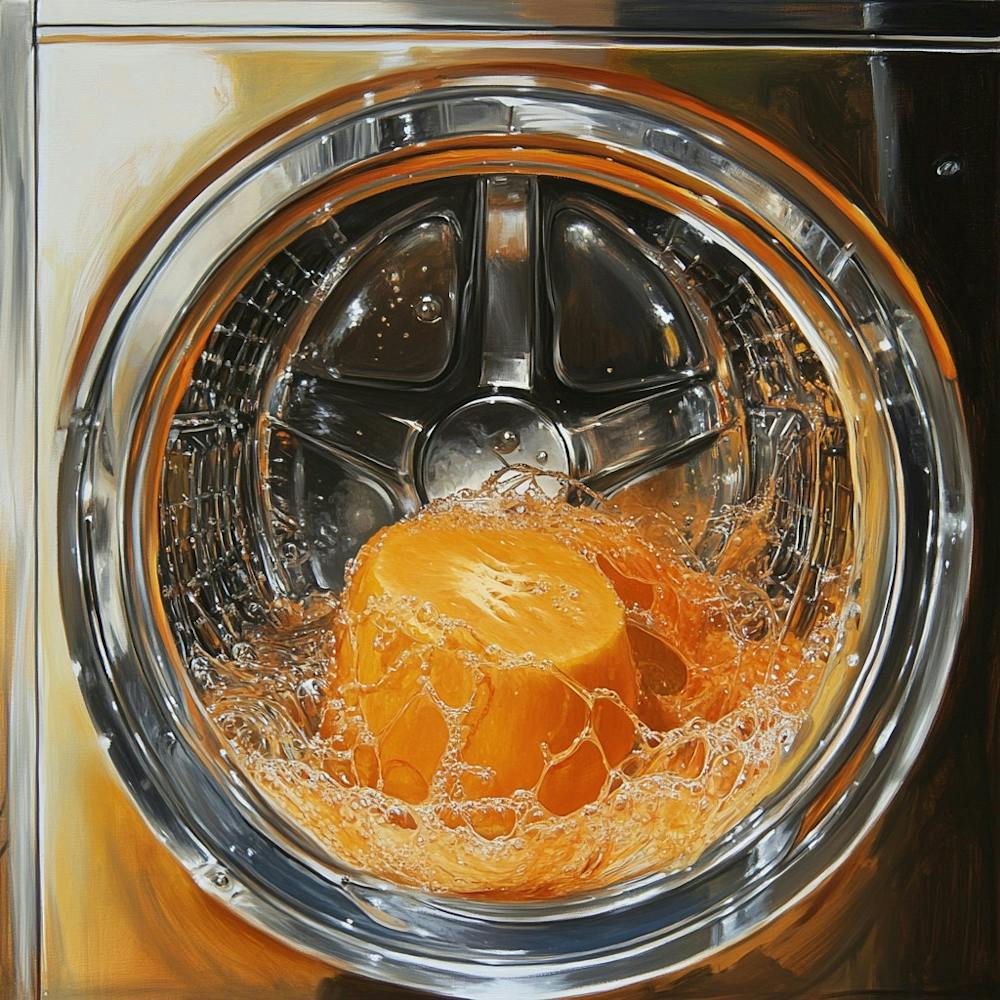 Orange In The Washing Machine