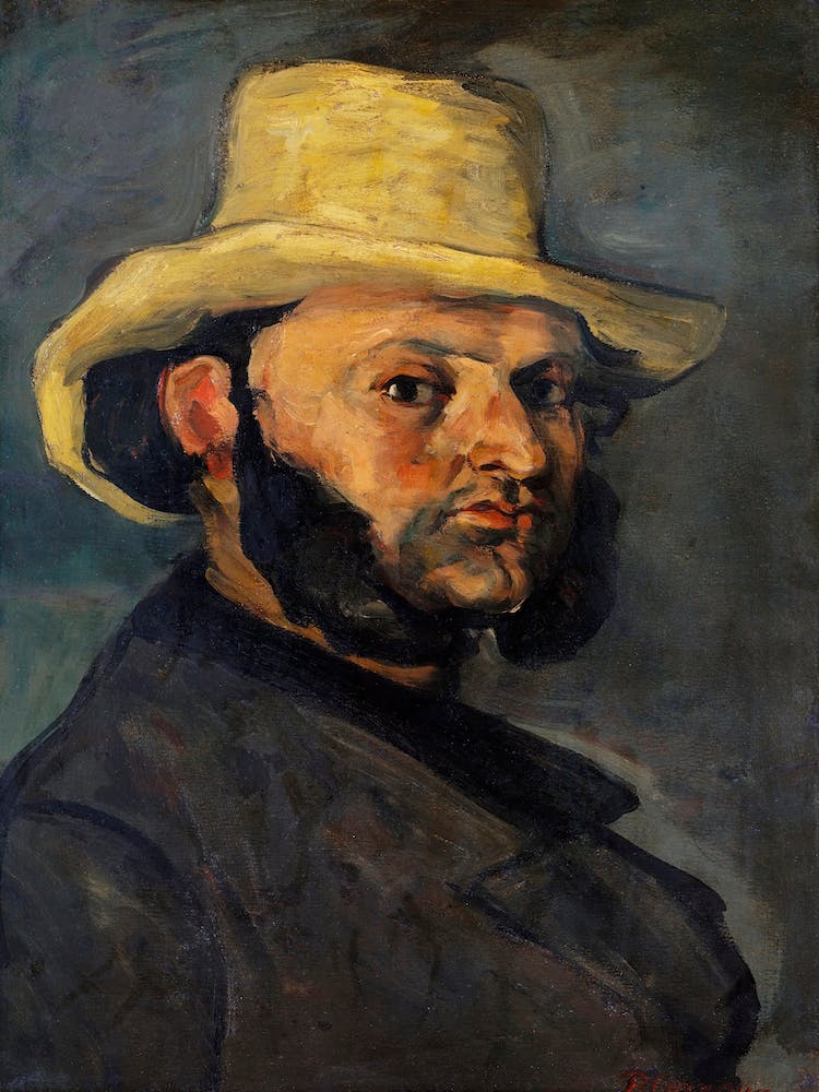 Gustave Boyer In A Straw Hat, Paul Cézanne