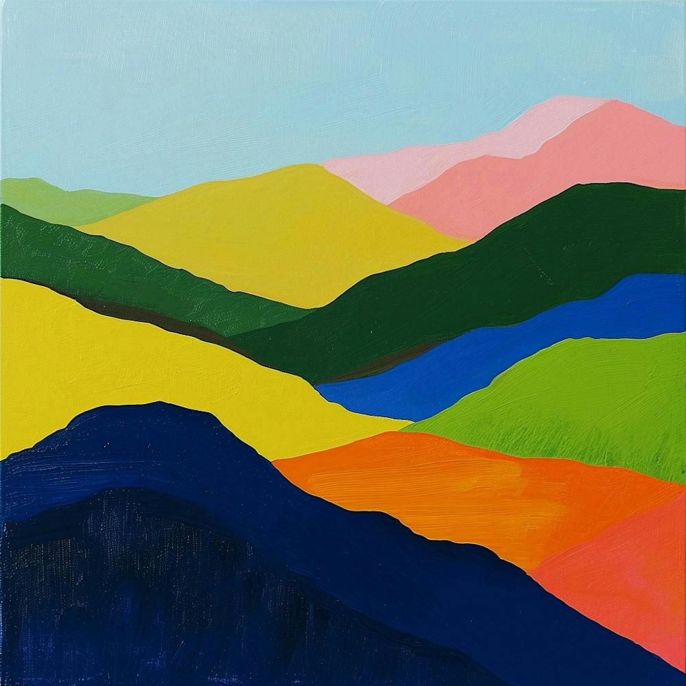 Colourful Abstract Great Smoky Mountains National Park Usa 3