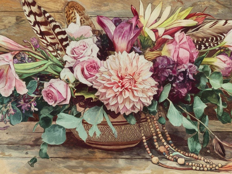Feathers And Flowers