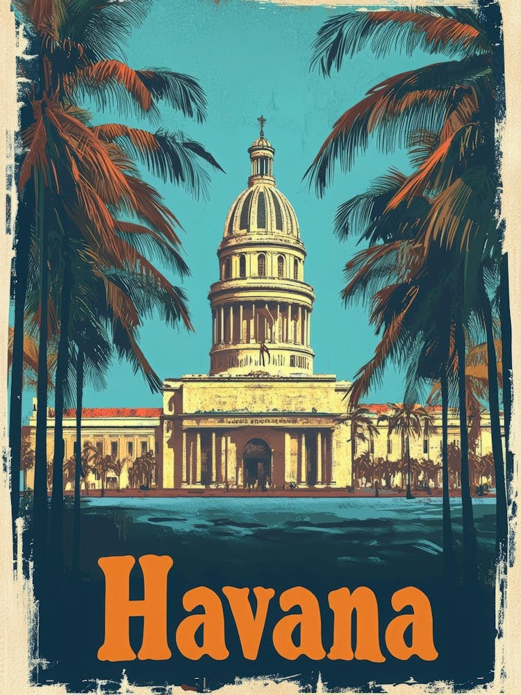 Aihrgdesign A Retro Travel Poster For Havana 3