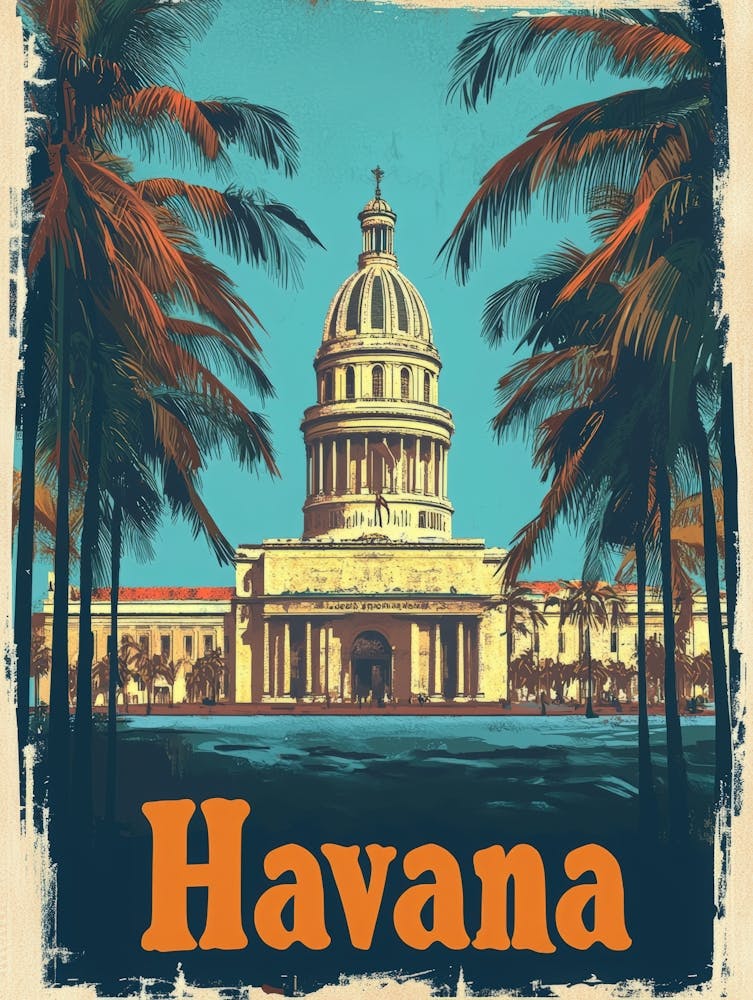 Aihrgdesign A Retro Travel Poster For Havana 3