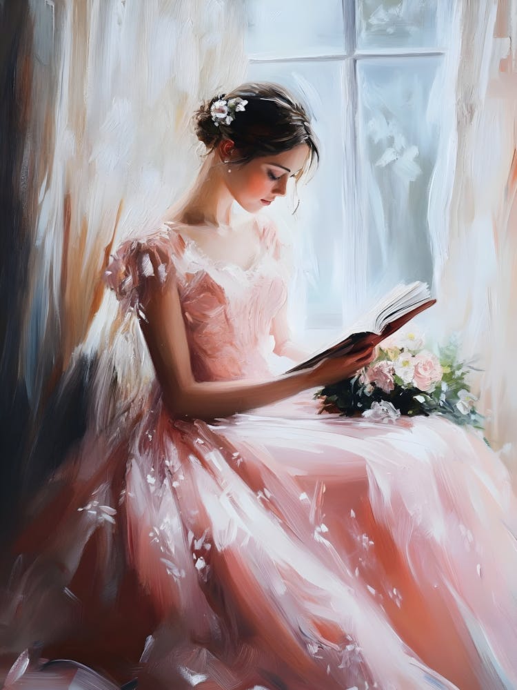 Girl Reading A Book 3