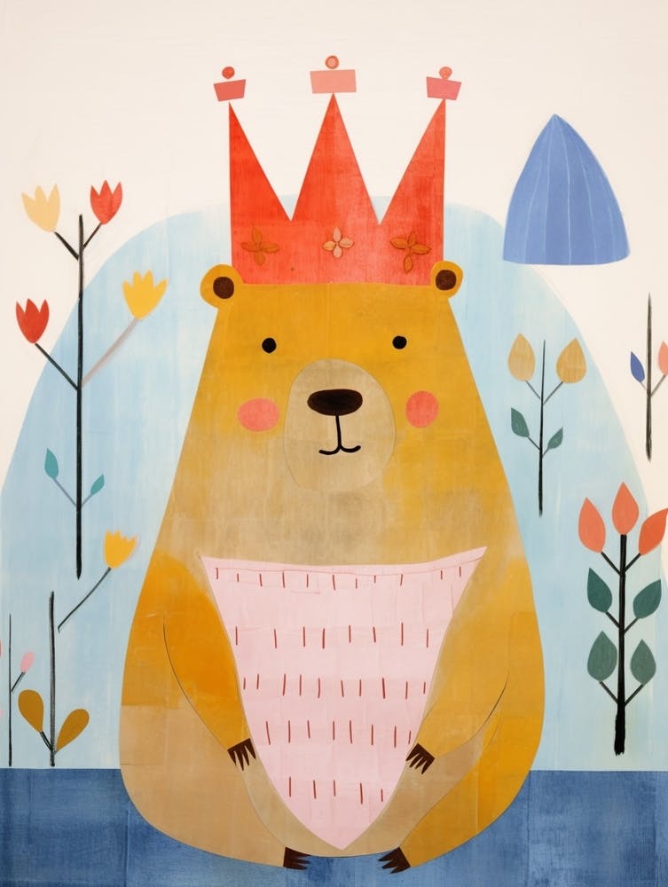 Little Wombat 1 Wearing A Crown