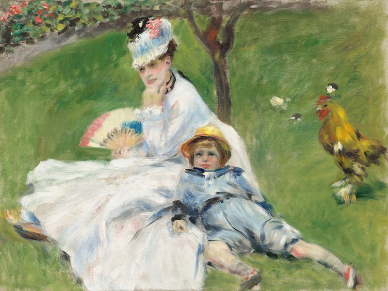 Madame Monet And Her Son (1874), Pierre Auguste Renoir