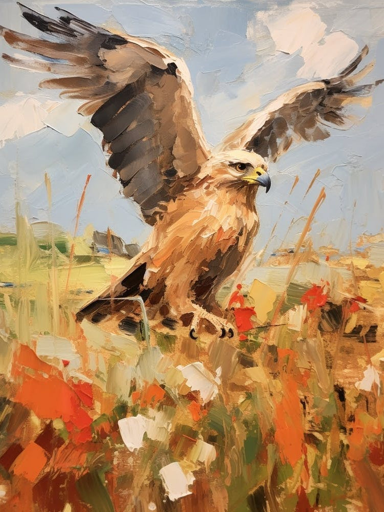 Bird Painting Red Tailed Hawk 4