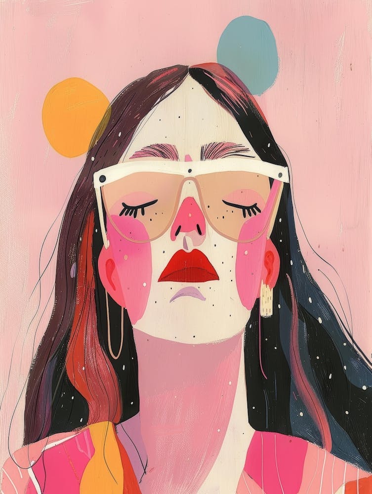 Fille avec des Lunettes de Soleil 13