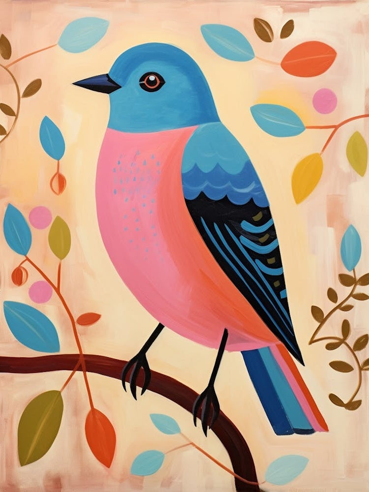 Pink Scandi Eastern Bluebird 4