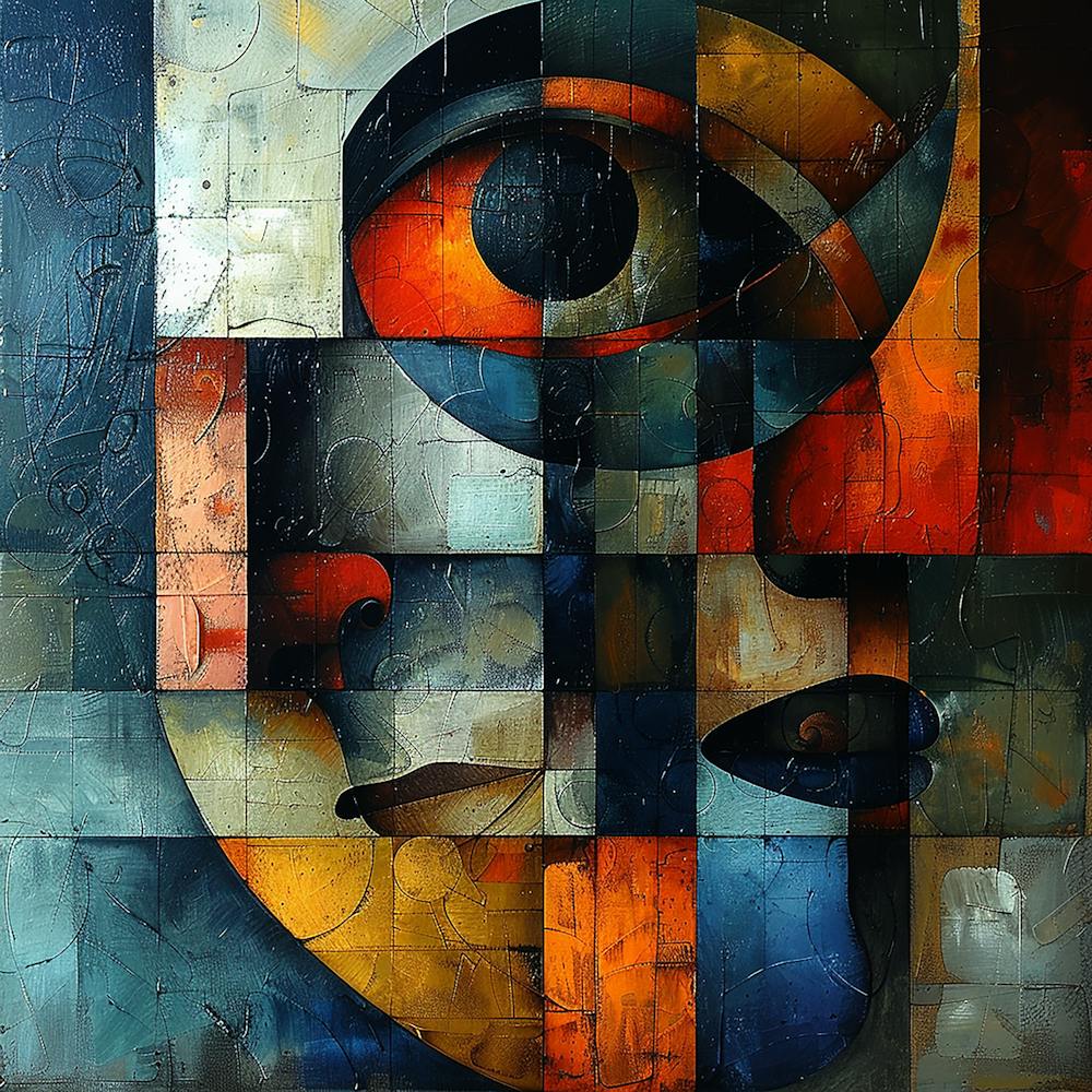Abstraktes Gemälde, Abstraktes Gemälde, Acryl auf Leinwand